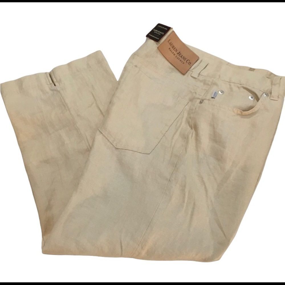Lauren Jeans Co. By Ralph Lauren Linen Capris